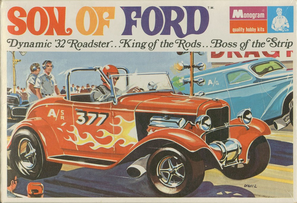 Monogram 1930 Ford "Red Chariot" Show Rod Vintage Sticker or Magnet 
