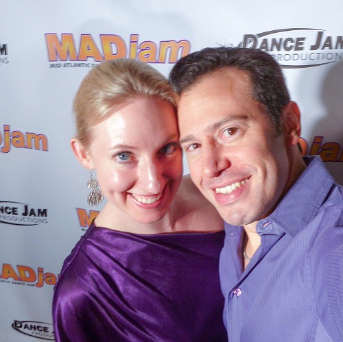 Erik and Anna at MADjam (West Coast Swing and Hustle event)