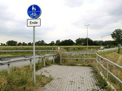 Geh-/Radweg Ende